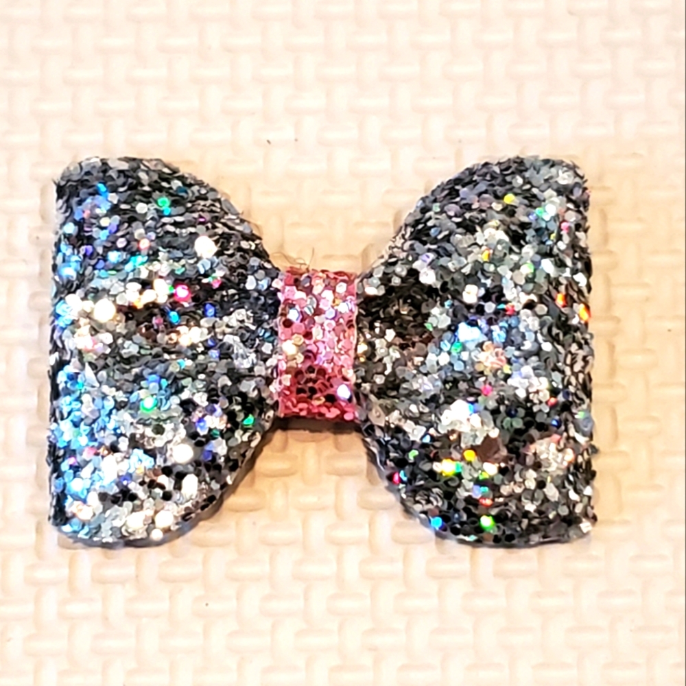 🎀5/$18 - Mini Glitter Bow 1.8"